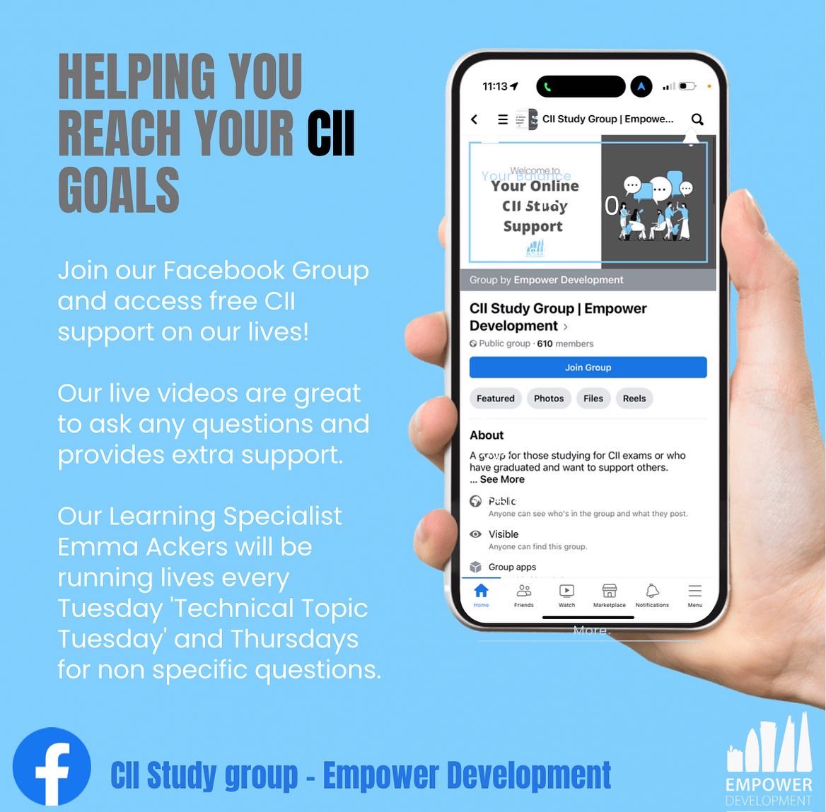 Helping you reach your CII goals 🙌

Our Facebook page allows you to access extra support for your revision and exams! 

#cii #insurance #specialityinsurance #underwriter #broker #actuary #revision #examsupport #learningspecialist #Facebook #firstjob #Apprenticeship