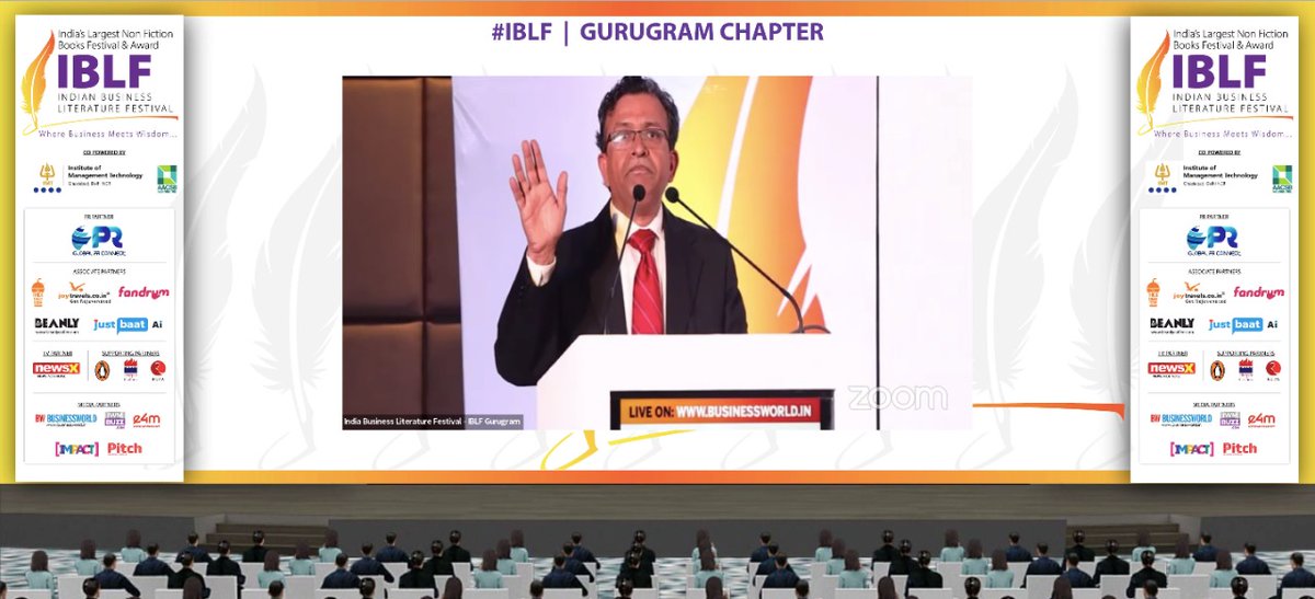 BWBusinessworld's tweet photo. "We all need coaches in our life, someone who is able to recognize our capabilities," says @Nathansv, Partner &amp; Chief Talent Officer, @DeloitteIndia at the 4th Edition of the Indian Business Literature Festival #IBLF #GurugramChapter

Join on: https://t.co/oVZcEoypJY https://t.co/5KEQegLXQN