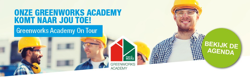 Greenworks On Tour
Raab Karcher Rijssen – 19 januari 2023

16:45 uur Inloop
17:00 uur Aanvang Greenworks Academy On Tour
17:30 uur Start demo rondes
19:30 uur Verwacht einde

Meld je nu gratis aan  greenworksacademy.nl/ontour