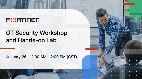 andrez747's tweet photo. Join @Fortinet on January 26 for a hands-on virtual workshop to deepen your technical knowledge of the #Fortinet #SecurityFabric for protecting your OT network against #security threats: https://t.co/yeTqzEMEzU #OTSecurity https://t.co/RJ6eHYCt8M