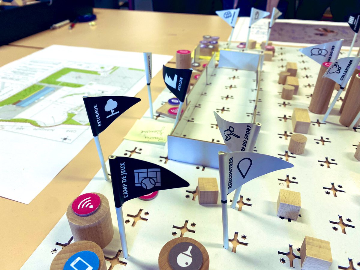 SICARTB's tweet photo. Finalisation du projet d’aménagement des espaces extérieurs du #lycée Picasso Fontenay-sous-Bois @AcCreteil dans le cadre de « Notre école, faisons-la ensemble » : maintenant, nous faisons la liste des courses 😉 à partir de la modélisation réalisée avec #ArchiLab d’#Archiclasse https://t.co/NyBZD482GM