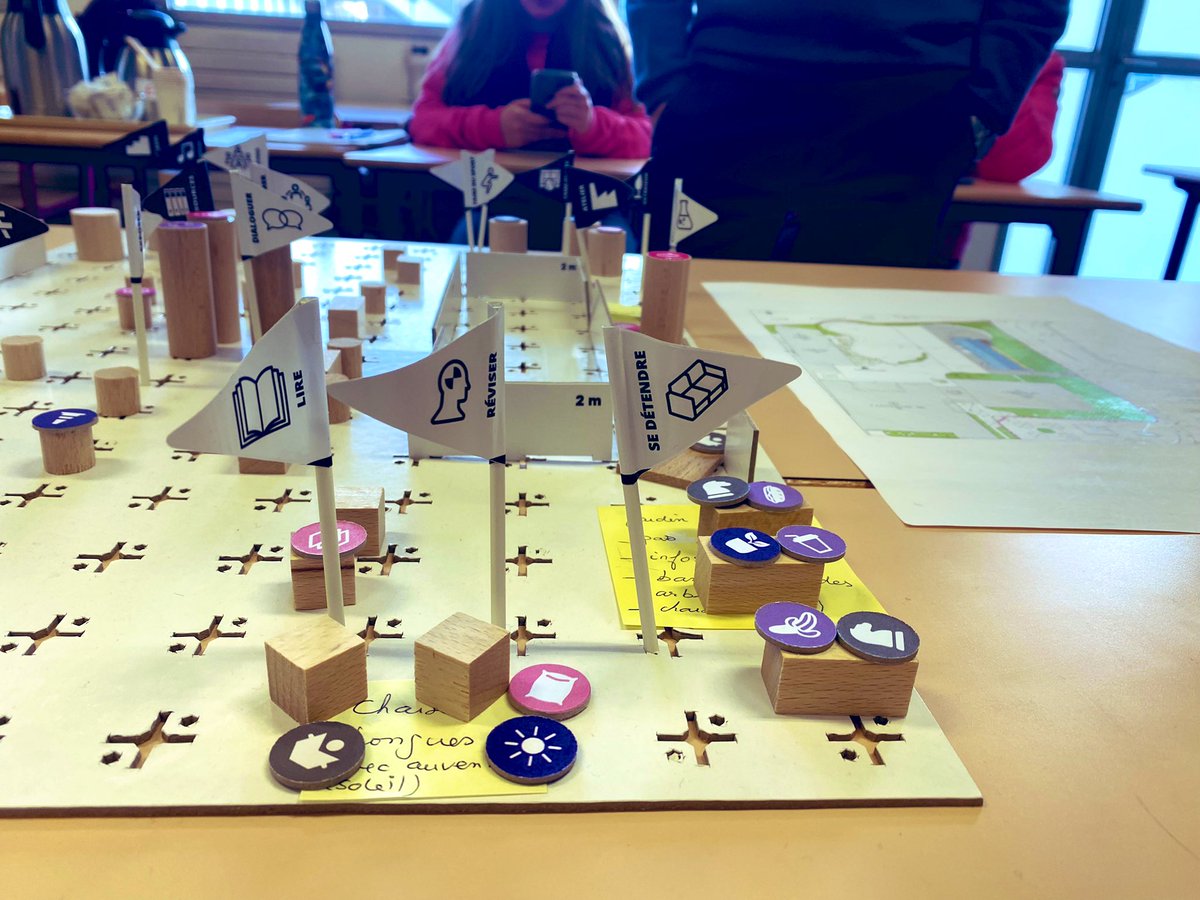 SICARTB's tweet photo. Finalisation du projet d’aménagement des espaces extérieurs du #lycée Picasso Fontenay-sous-Bois @AcCreteil dans le cadre de « Notre école, faisons-la ensemble » : maintenant, nous faisons la liste des courses 😉 à partir de la modélisation réalisée avec #ArchiLab d’#Archiclasse https://t.co/NyBZD482GM