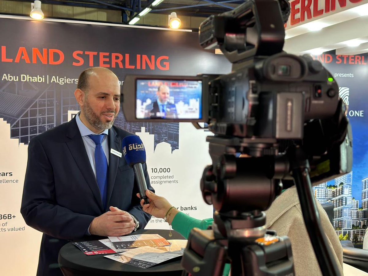 Happening now at the #SOUKNATEC Expo 2023. Our CEO, Mr. Youcef Betraoui, shares Land Sterling's vision for Algeria's Real Estate Market. 

The Land Sterling team will be here until the 14th of January. Visit us at SAFEX - Pavillion G.

#landsterlingmena #algeria #realestate