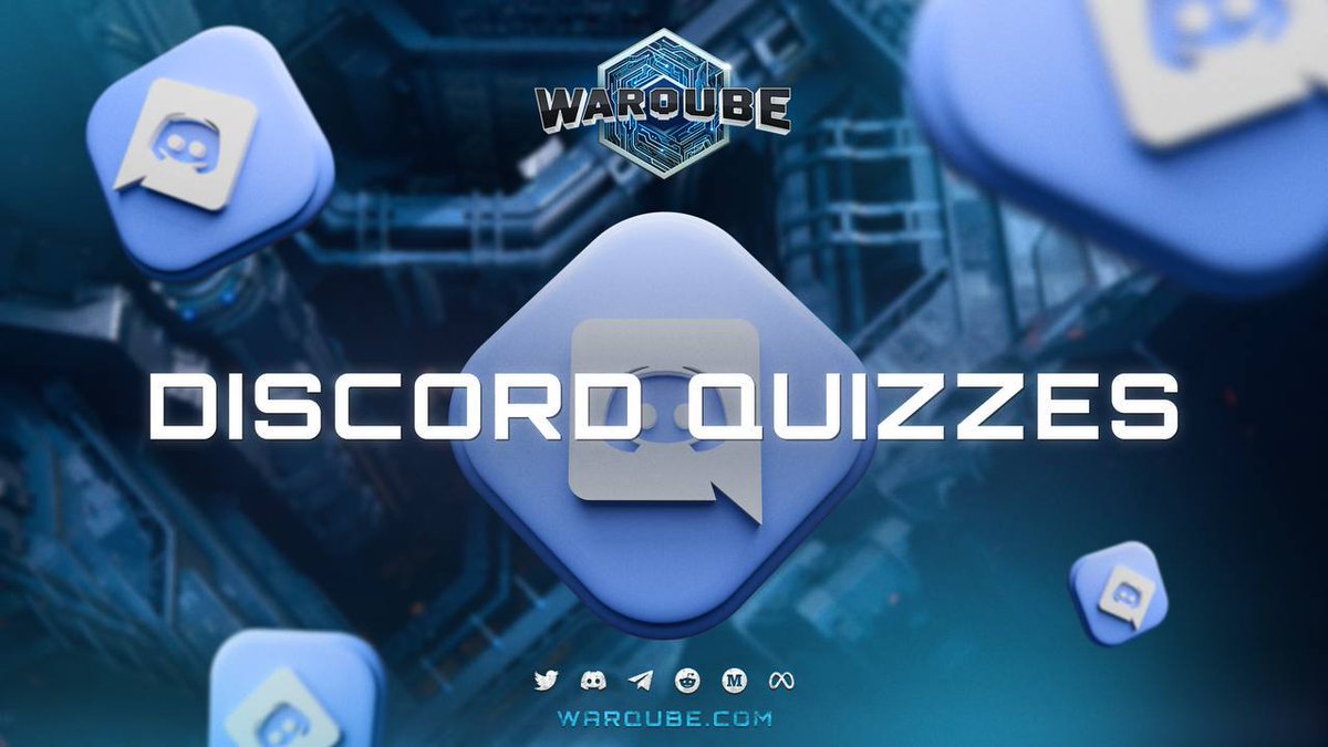 #Discord  #QuizTime⏱
Today we will launch the Discord Quiz community event for the last time, so make sure to be prepared! You can earn #WL or #OG spots which guarantee not only the lowest mint price but also #Presale #NFT Collection and #IDO allocations.
📍Place: Discord Chat