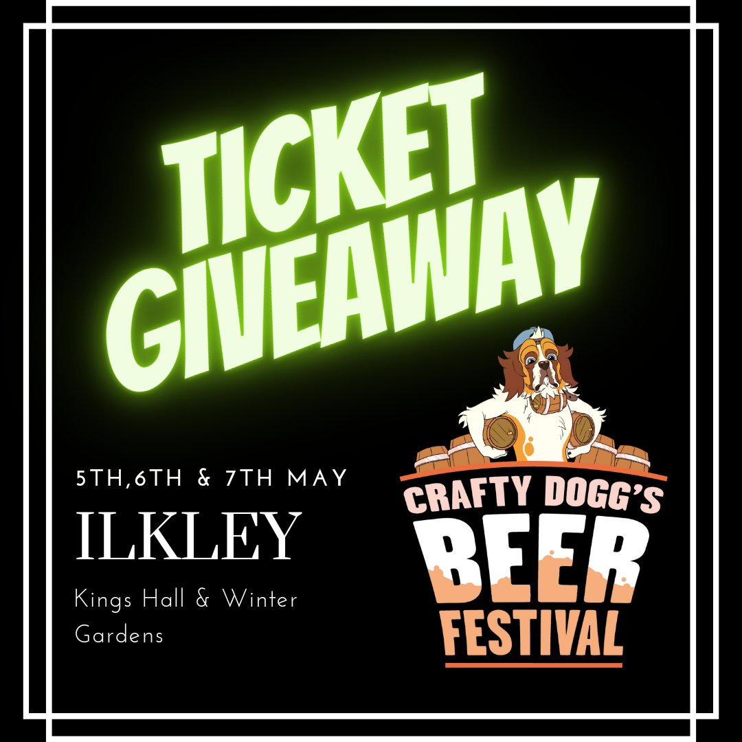 Giveaway 
For your chance to win a pair of Weekend tickets to Crafty Dogg's Beer Festival. Simply 
○ Follow us.
○Like this tweet
○Retweet
Make sure check out our other socials out, for more chances to win!

This comp is not affiliated with twitter.
You must be +18.