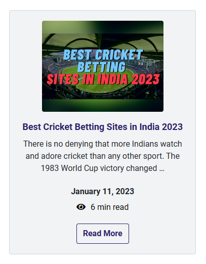 Best Cricket Betting Sites in India 2023
 Check out - 

