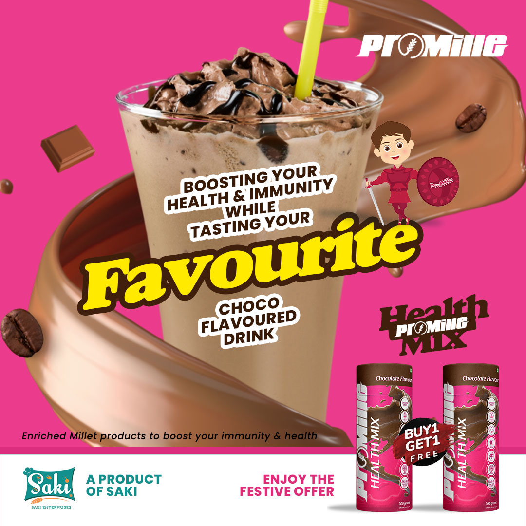 SakiEnterprises's tweet photo. Refresh and boost your health with your favourite flavoured mix! 

Enriched promille's millet products to help you stay strong and healthy! 

Buy one Get one offer!

#promille #sakienterprises #BuyOneGetOne #Cookies #Delicious #EnergyBoost #millet #offer #MilletBasedEnrichCookies https://t.co/p7QFCc0mrz