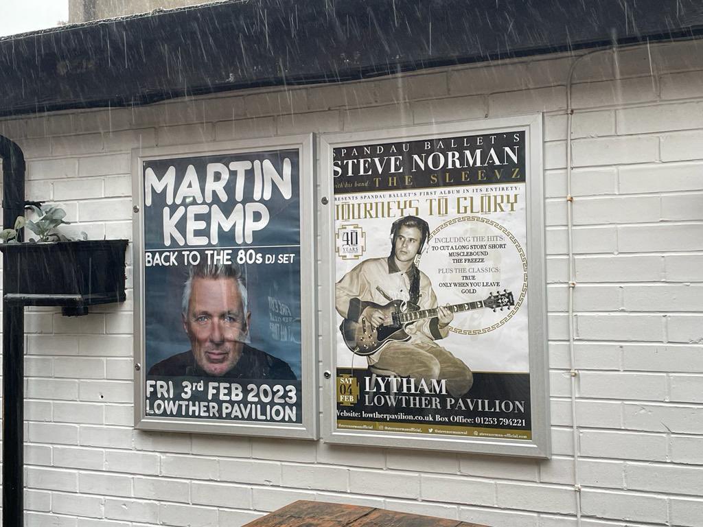 SteveNormanReal's tweet photo. Spandau weekender in Lytham anyone? What a lovely coincidence.
See you in The Taps, Mart!X
https://t.co/0a8kUxj9wv
@realmartinkemp
#thesleevz #spandauballet
@SpandauBallet
#journeystoglory #JTGTOUR
#40thanniversary #blitz
#thetaps #Blitz @LowtherTheatre https://t.co/zD429WG3SU