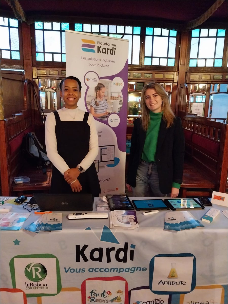 Kaligo (@kaligoapps_fr) on Twitter photo Tournée #TNE : Présentation la plateforme Kardi, fusion de 3 solutions inclusives (Kaligo, <a href="/CantooScribe/">Cantoo Scribe</a> et <a href="/cabrilog/">Cabri</a>) afin de proposer des outils numériques gratuits pour les élèves à besoins spécifiques du primaire, collège et lycée. ☺️
<a href="/acbesancon/">Académie de Besançon</a> @Canope_25
<a href="/EdtechFrance/">EdTech France 🇫🇷🇪🇺</a> Tournée #TNE : Présentation la plateforme Kardi, fusion de 3 solutions inclusives (Kaligo, <a href="/CantooScribe/">Cantoo Scribe</a> et <a href="/cabrilog/">Cabri</a>) afin de proposer des outils numériques gratuits pour les élèves à besoins spécifiques du primaire, collège et lycée. ☺️
<a href="/acbesancon/">Académie de Besançon</a> @Canope_25
<a href="/EdtechFrance/">EdTech France 🇫🇷🇪🇺</a>