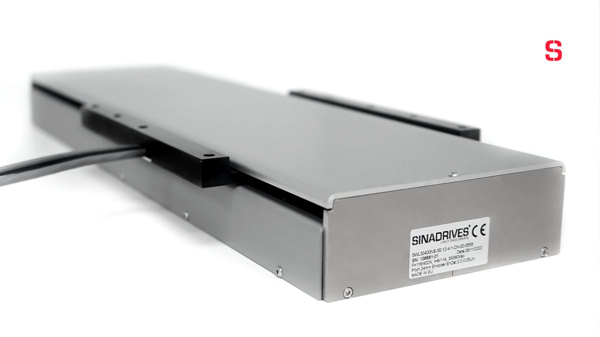 sinadrives's tweet photo. The height of this flat linear motor stage is only 54 mm! A very compact and stable design. This unit also has a safety encoder and protection against the dirt. https://t.co/idgceZwNzn