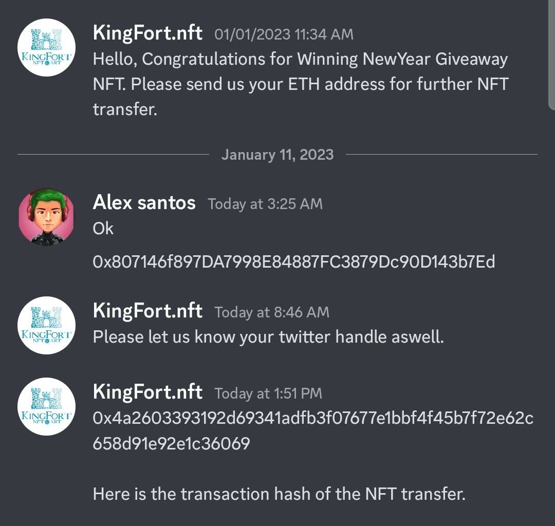 LineageArt's tweet photo. Congratulating our Discord Member for winning a New Year #NFTGiveaway 
More giveaways on Discord, join and be the lucky one. https://t.co/VAQFhcTzIx
.
#NFTCommunity #NFTs #FREEMINT #EthereumNFTs https://t.co/cfJoYSlhJR