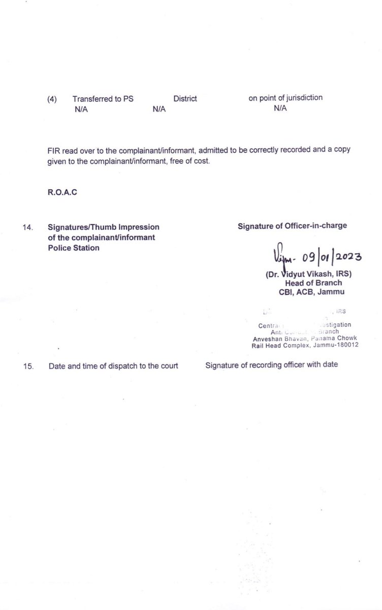 Sarfrazkamlak's tweet photo. FIR in #JEscam case it took 4 months to #CBI to lodge FIR,even after inquiry committee report.Bhai sab kuch kehne k baad hi Krna hai kya? https://t.co/aXp7rib4yF
