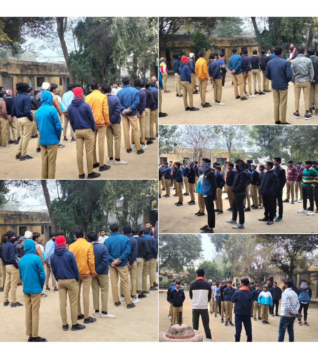 DSabvp's tweet photo. अखिल भारतीय विद्यार्थी परिषद के राष्ट्रीय युवा दिवस के चल रहे सप्ताहिक कार्यक्रम के उपलक्ष में हापुड़ नगर इकाई के कार्यकर्ताओं ने रामस्वरूप इंटर कॉलेज में स्वामी विवेकानंद जी के जीवन पर प्रकाश डाला और उनकी विचारधारा के अतिरिक्त छात्रों को प्रेरित किया। 
#abvpvoice🚩
#abvphapur🚩 https://t.co/RDNVk32uxl