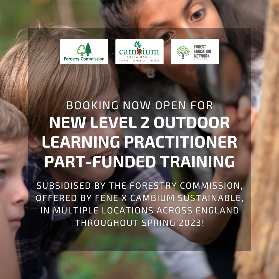 royal_forestry's tweet photo. FENE &amp; @CambiumSus (w/ funding from @ForestryComm) offer England-based educators an incredible subsidised blended package of Curriculum-Based Outdoor Learning (CBOL) training.
Book your place now! https://t.co/fSXV1taLwu
#DoThingsDifferently
#OutdoorEducation
#OutdoorCurriculum https://t.co/jjPJvrnTVv