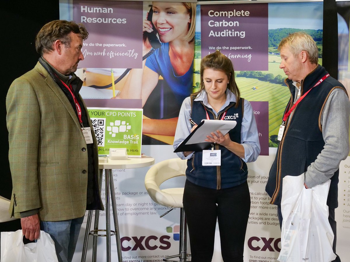 Great first day at #LAMMA23. Come and meet the CXCS team to find out about our range of agricultural compliance and health &amp; safety services. We are part of the <a href="/BASISRegLtd/">BASIS Reg Ltd</a> and NRoSo knowledge trails so come and visit us on stand 20.178 to collect your points <a href="/lammashow/">LAMMA Show</a>