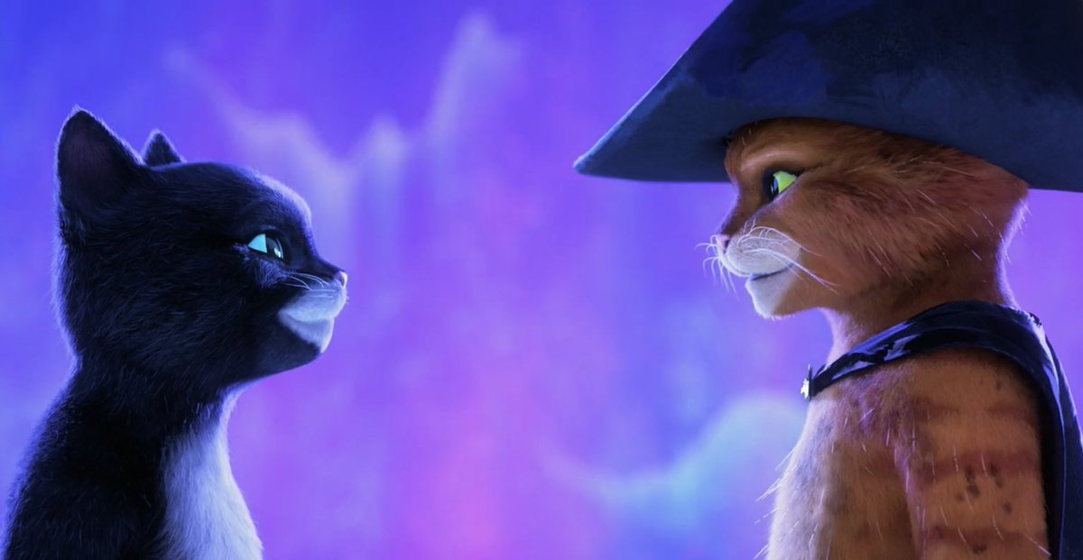 saltwatersweets's tweet photo. / puss in boots spoilers

ABOUT TO CRY REAL TEARS AT HOW PUSS LOOKS AT PERRITO AND KITTY https://t.co/lS8BWhWLtG