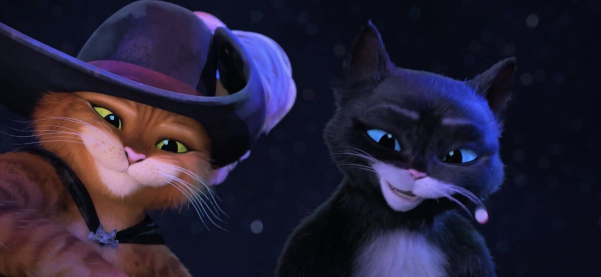 saltwatersweets's tweet photo. / puss in boots spoilers

ABOUT TO CRY REAL TEARS AT HOW PUSS LOOKS AT PERRITO AND KITTY https://t.co/lS8BWhWLtG
