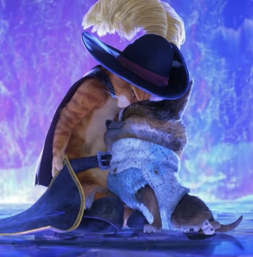 saltwatersweets's tweet photo. / puss in boots spoilers

ABOUT TO CRY REAL TEARS AT HOW PUSS LOOKS AT PERRITO AND KITTY https://t.co/lS8BWhWLtG