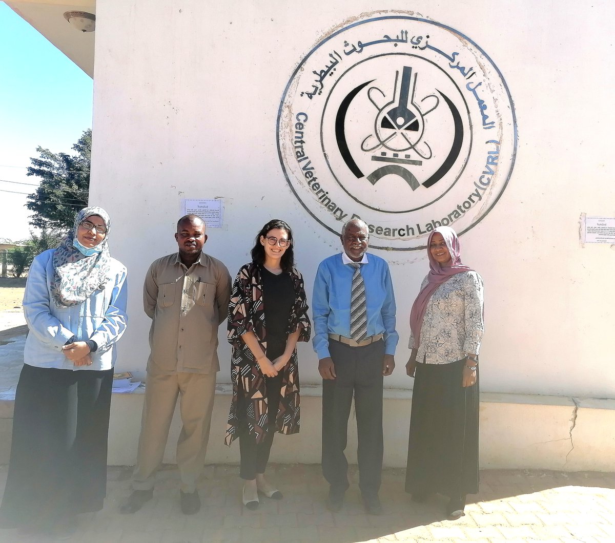 FranceauSoudan's tweet photo. The cooperation officer visited went the different laboratories of the #CVRL and discussed with Dr. Ali Elgaddal and his research teams. https://t.co/iXHF2AJ9GS