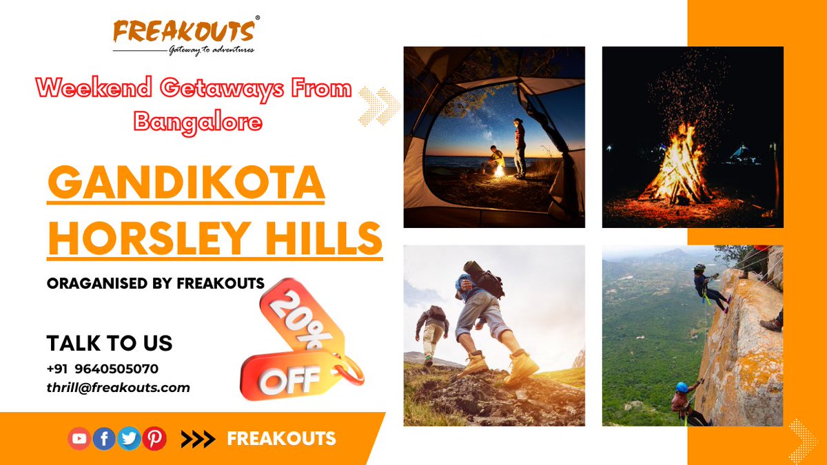 Freakouts's tweet photo. #adventure #weekendgetaway #camping #gandikota #gandikotacamping #horsleyhills #horselyhillscamping #tencamping #trekking #rappelling https://t.co/FsazLX7KGx