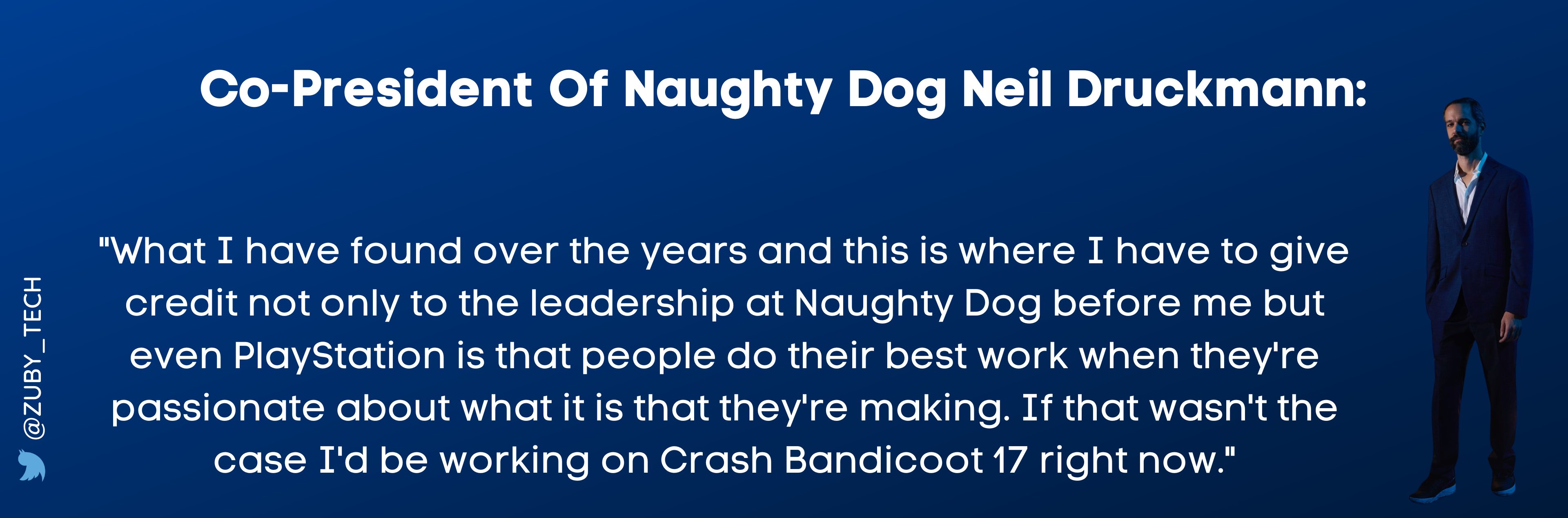 Neil Druckmann is now co-president of Naughty Dog