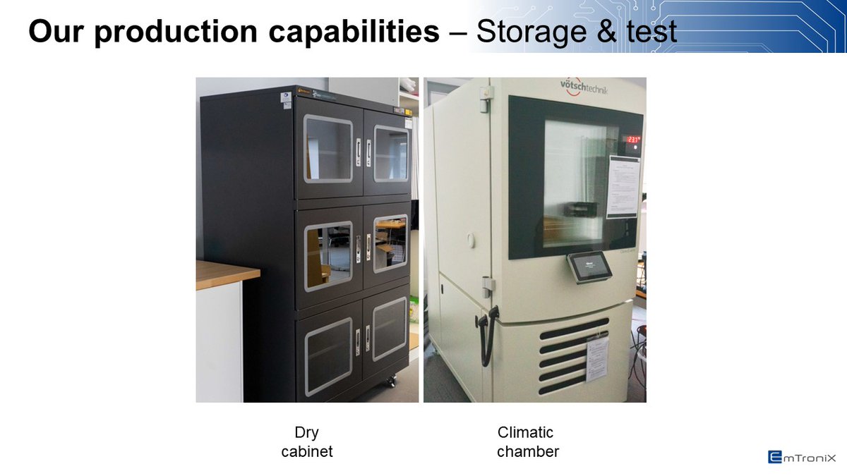 EmTroniX_Lux's tweet photo. Get to know our #production capabilities  👇 
All of our equipment is based in #Luxembourg, where we are assembling and producing our #NewSpace #electronics https://t.co/JXZ0XSzqXI