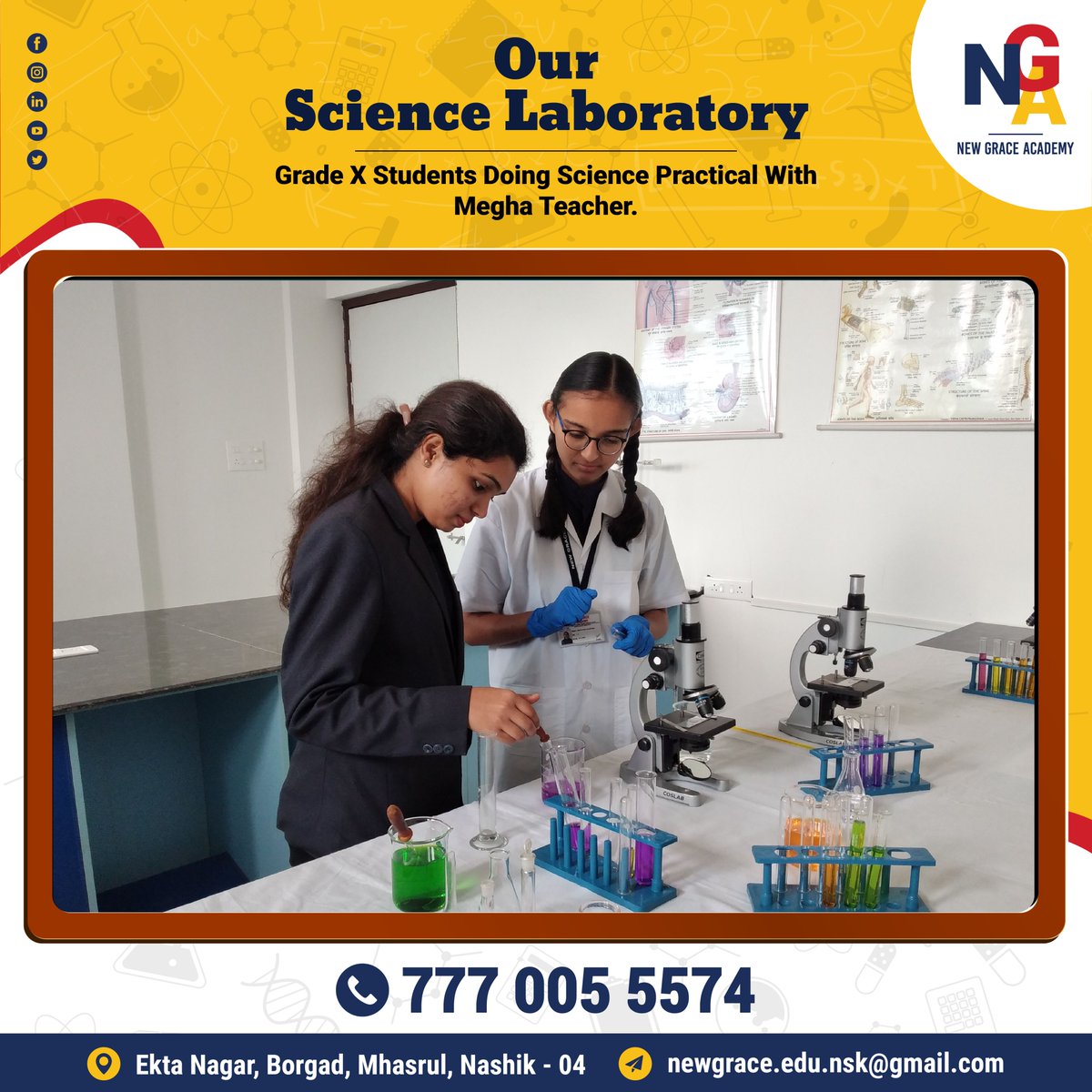 NewGraceEduc's tweet image. Science experiments are one the most fun-filled practice way to learn complicated science concepts more simply. In NGA, students observed and did science experiments themselves at our well-established “Science Laboratory&quot; our life! 🔍#sciencelaboratory #scienceexperiment