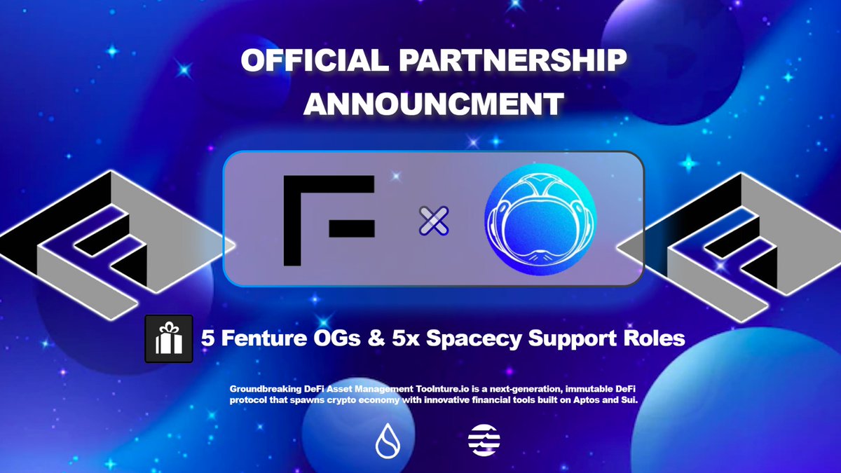 FentureFinance's tweet photo. Very honored to partner with @SpacecyWallet

 🎉5 OG &amp; 5 Support Roles🤑

1. Follow @SpacecyWallet &amp; @FentureFinance
2. Like and Retweet
3. Tag 3 friends
4. Join Discord: https://t.co/6ocNeA3QKr &amp; @crew3xyz
https://t.co/KRNcWy540r

#Aptos #AptosEcosystem #Sui #SuiEcosystem https://t.co/jNpvnDNx3Z