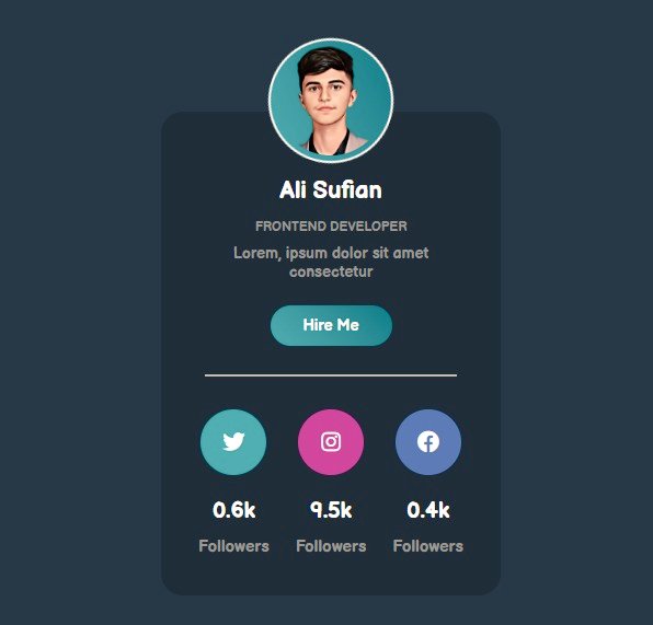 aliscodes's tweet image. I Created this "Developer Profile Card" in HTML and CSS 😎
How is it guys?
