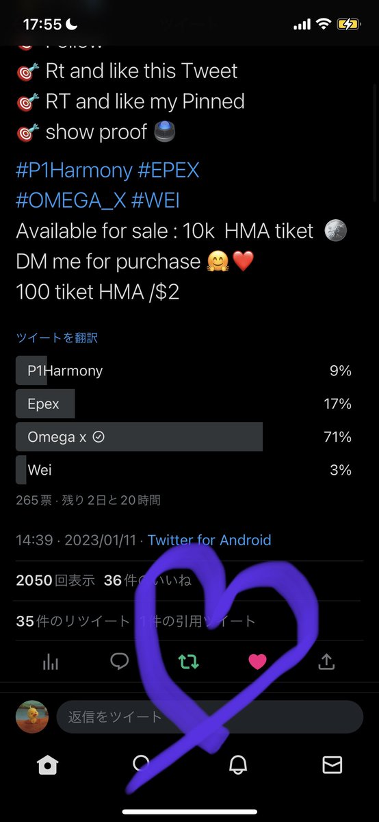 call_me_mymoon's tweet photo. @Yin_store please vote for #OMEGA_X 💚💚 https://t.co/x8E2ojQJCI