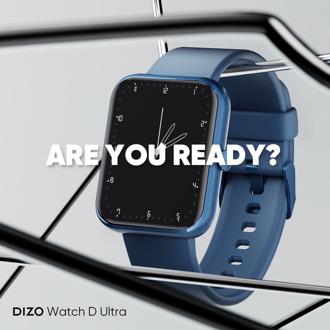 DIZOTech's tweet photo. Someone you can easily trust, the #AMOLED smartwatch - #DIZOWatchDUltra with #DIZOHealthSuite ๐and 100+ sports tracking ๐ช, going on sale in just 3 hours!
Get it at a special price of โน3,299/- at 12 PM, on @Flipkart
๐๏ธ https://t.co/GUvY98tex4
#BeDifferent #CallForSharpness https://t.co/HKWEuK2omk