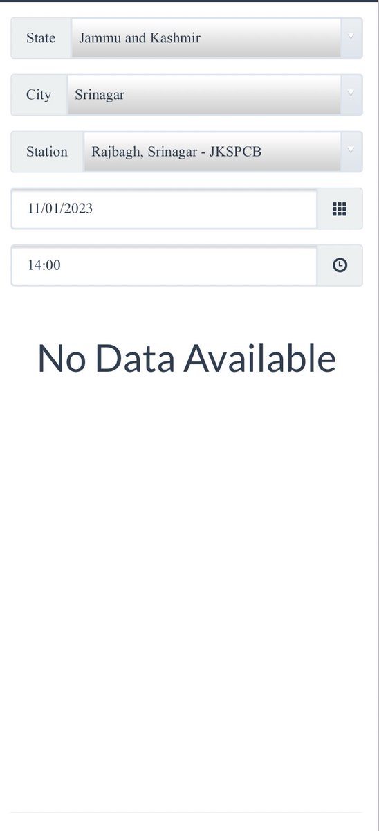 #AQIUpdate

 #DelhiAQI 
378-Very Poor
PM2.5

Smog 

#DehradunAQI 
👉🏻219-Poor
👉🏻PM2.5

Smog

#SrinagarAQI
No Data Available 

#AirPollutionAwareness 
@DrGargava