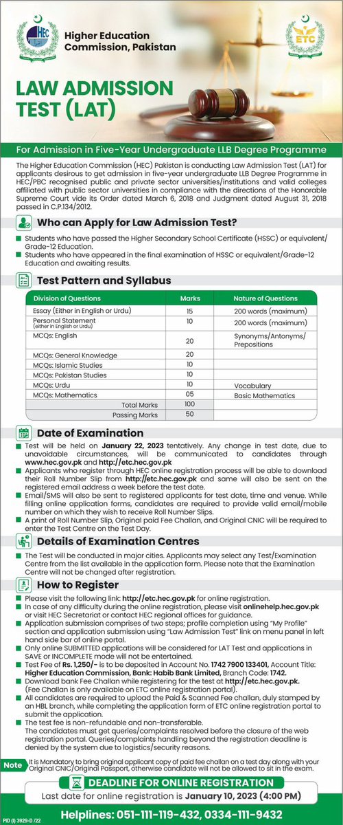 BooksandNotesPK's tweet photo. We hope you have registered seemlessly for the #LAT exam.

Now it is time to prepare for it with our #testseries 

#LLB #Law #LAT

Order now and get it at your #doorstep.

Whatsapp +92322-7575311 to place your order

#onlinedelivery

#Lawtest

#LocalLLB https://t.co/i7fG8MNi92
