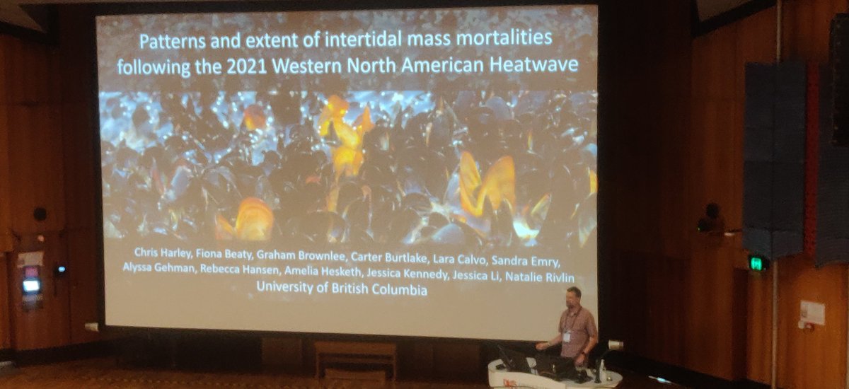 AmandaEBates's tweet image. Amazing talk on the Pacific MHW in 2021 by Chris Harley @chrisharleyubc #ITRS