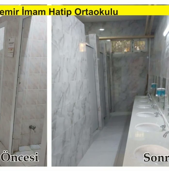 Gaziemir İmam Hatip Ortaokulu'nda onarım çalışmaları yapılarak okulumuzun eğitim öğretime en temiz ve hazır hale gelmesi sağlandı.<a href="/izmir_ilmem/">İzmir İl Milli Eğitim Müdürlüğü</a> <a href="/MucahitYentur/">Murat Mücahit Yentür</a> <a href="/OGNDERSE/">OGÜN DERSE</a> <a href="/gaziemiriho/">gaziemirimamhatiportaokulu</a>