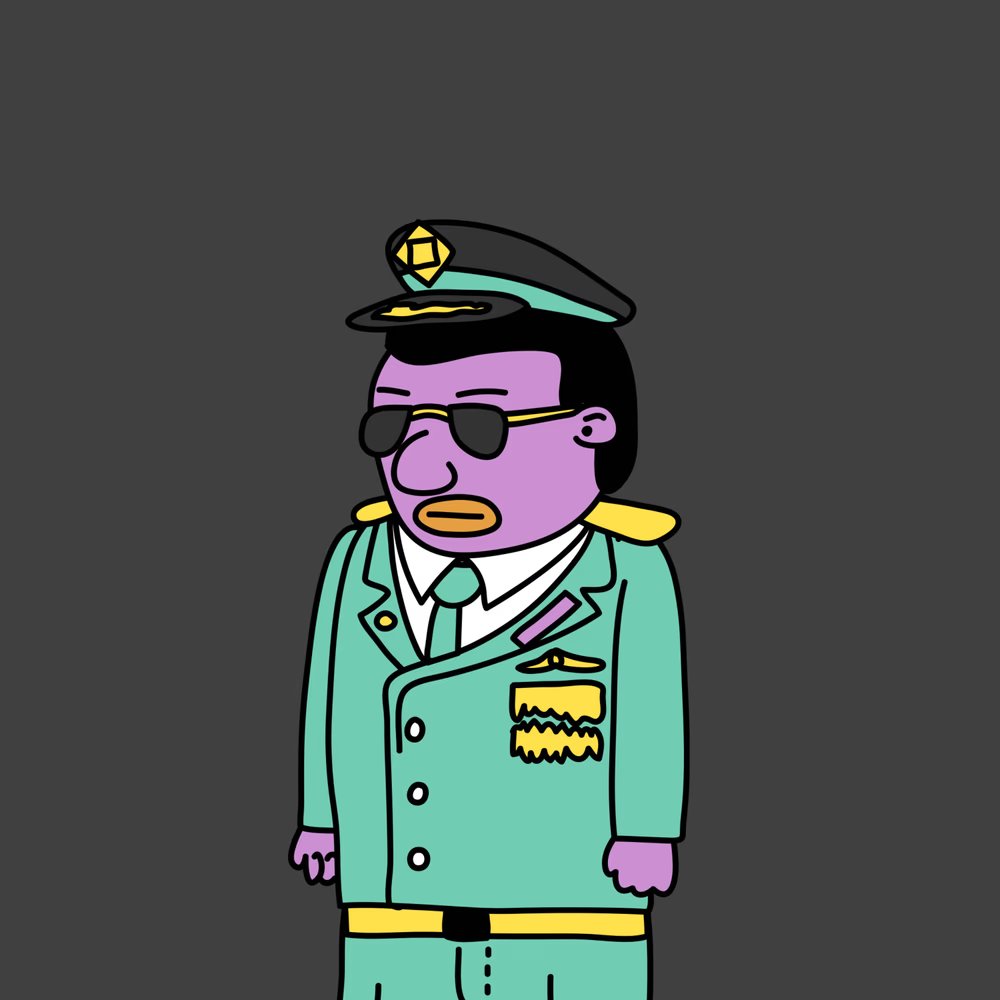 OG Weirdo Spotlight of the Day <a href="/TheWeirdosNFT/">The Weirdos</a>:

Meet Amon.

The evil State Authority cryogenically froze Amon because they figured out they could use his skills in propaganda, punishment and outright destruction of the human will.

Owner / cult leader: <a href="/NFT_Yourself/">NFTYourself</a>