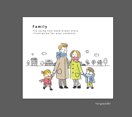 人物イラストは、とりあえず背景に街並み入れとけば売れる。

#ストックあるある 