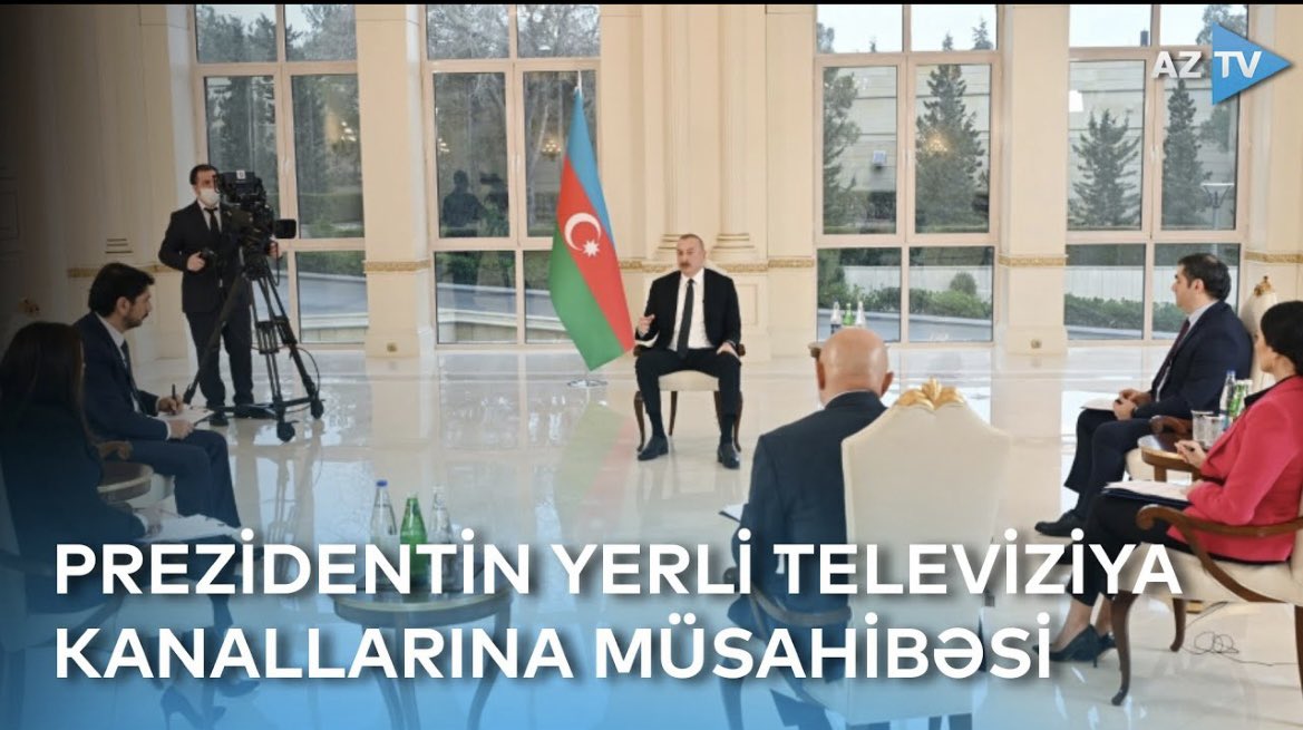 edmarukyan's tweet photo. Yesterday's statement of Aliyev re the blockade of Lachin Corridor was a pure confession of ethnic cleansing implemented on the state level. He said that the road is open for those who don't want to be AZ citizens. They can leave by cars or by buses of Russian peacekeepers. https://t.co/ElOrC53Eon
