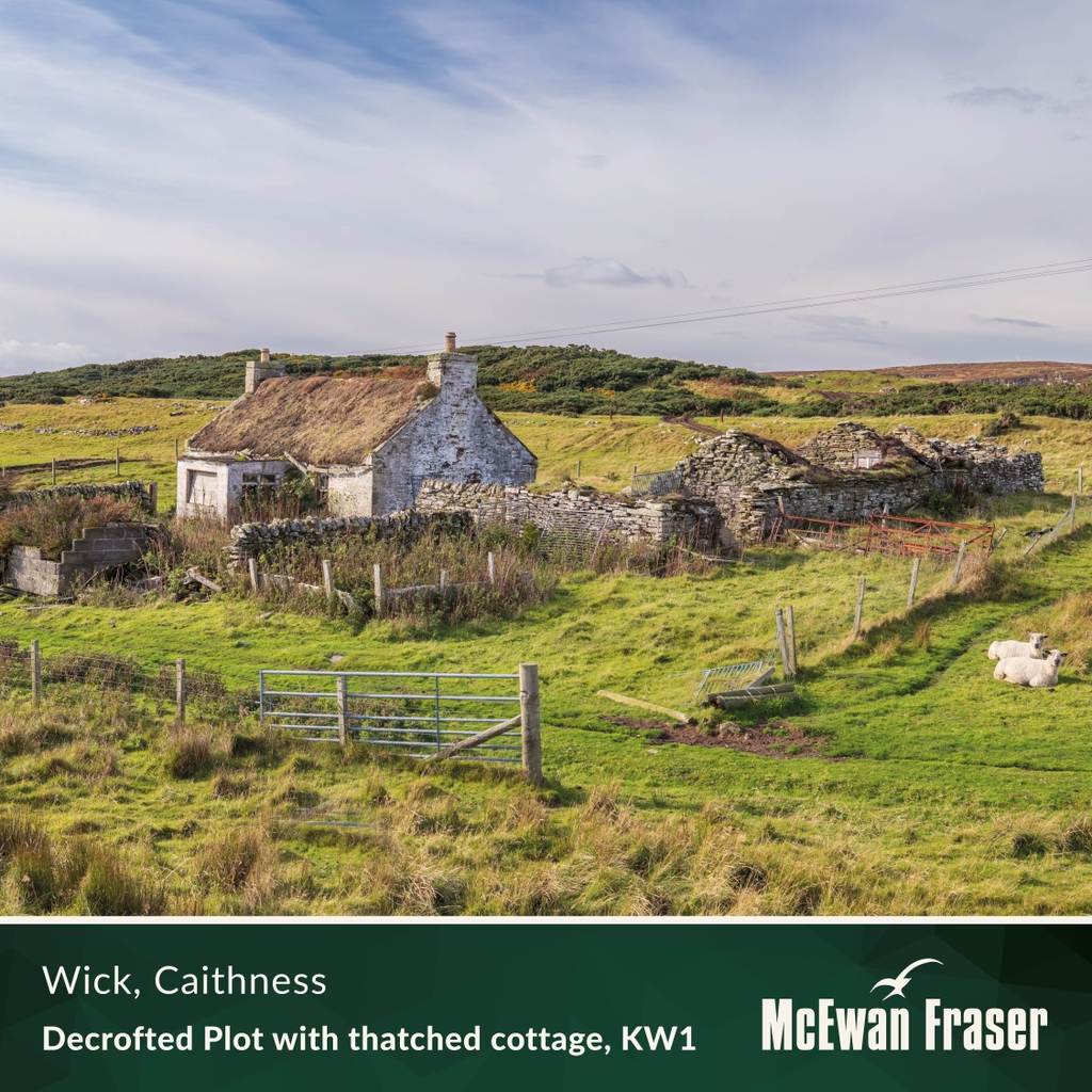 McEwanFraser's tweet photo. 📍 Decrofted Plot with thatched cottage (0.13 Hectare/0.32 acre),Caithness,KW1

▪️ Offers over £55,000
▪️ Plot of Land

➡️ https://t.co/JHV5jAs97d

For more information or to arrange a viewing:
📱 DM or WhatsApp us
☎️ Inverness 01463 211 116
📧 viewings@mcewanfraserlegal.co.uk https://t.co/G9y3v32kVz