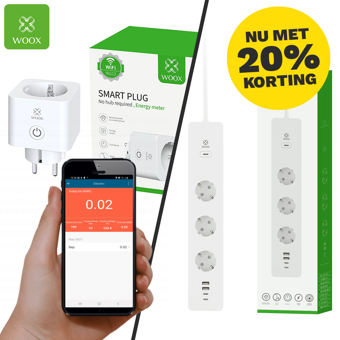 Meten = weten! Met de slimme stekker(doos) van WOOX bedien je apparaten via je telefoon en krijg je direct inzicht in je #energieverbruik. 🔌 📱 📊 Begin 2023 goed en bestel ze nu met 20% korting ➡️ bit.ly/3Qv526z
