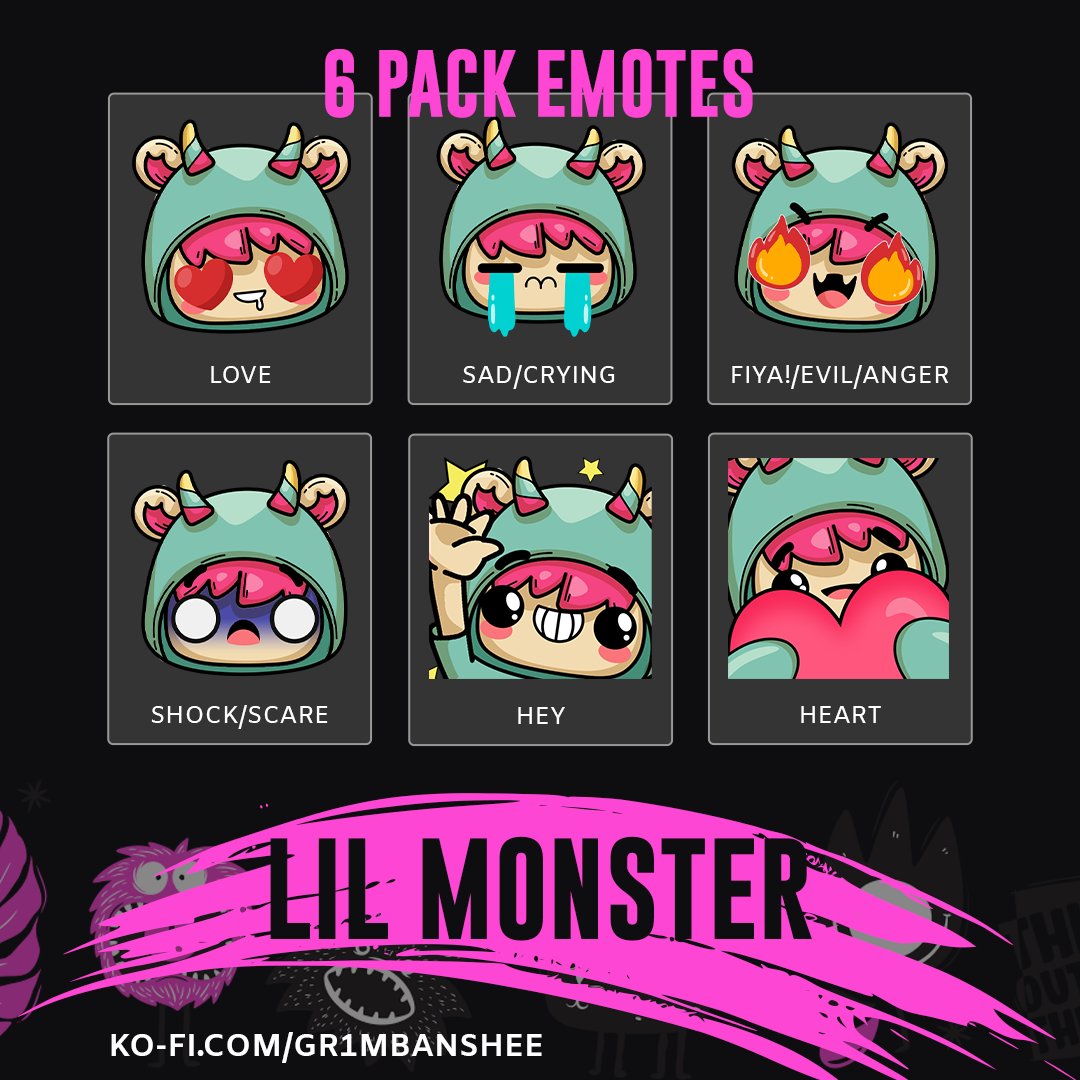 GrimBanshee's tweet photo. There's no better time to push hard than now! 2023's going to be an explosive year! 🔥🔥🔥

I've opened up my Ko-Fi shop and I'm adding emote packs and other digital assets, check it out here: https://t.co/qLi85q91et

#Kofi #emotes #shop https://t.co/KaZv4XR4BW