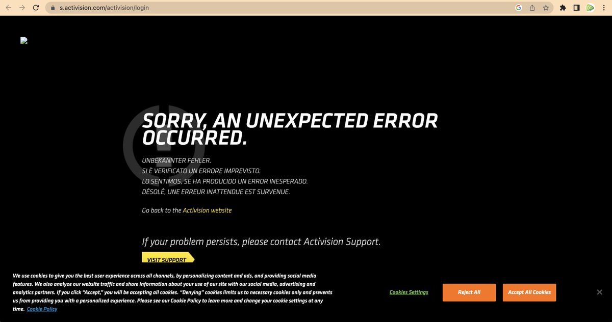 JuneMohan's tweet photo. @ATVIAssist Hello Activation Team 
We are having trouble login to COD Mobile using Activition account. The login page doesn't work. I tried to raise a support ticket, but still unable to login. https://t.co/cta4YPBDXK