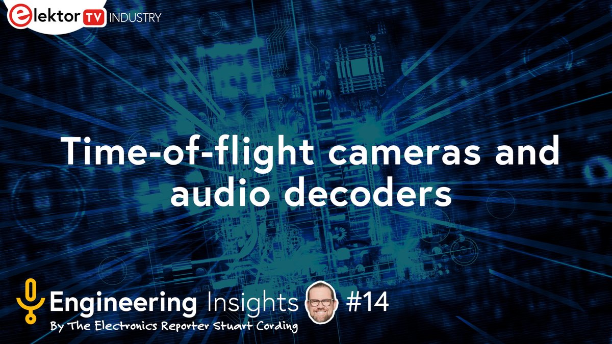 New year, new episodes of <a href="/Elektor/">Elektor</a> Engineering Insights! Today at 16:00 CET I'll be chatting to <a href="/ADI_News/">Analog Devices, Inc.</a> about time-of-flight cameras and soundbars that were shown off at #CES - join me here at post questions to #elektoreei