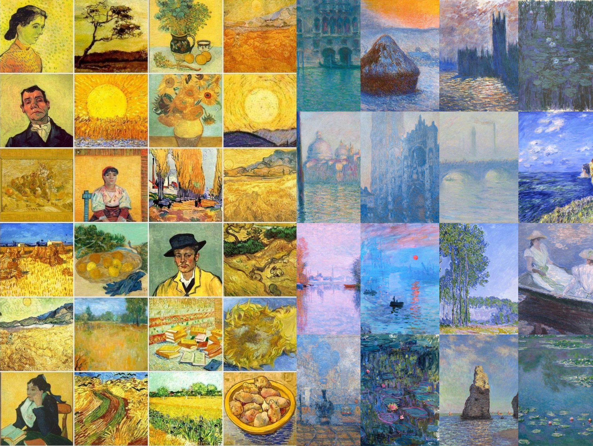 Colour, too, is a central element in any painting. Whether in the more subtle tones of Titian and Ve