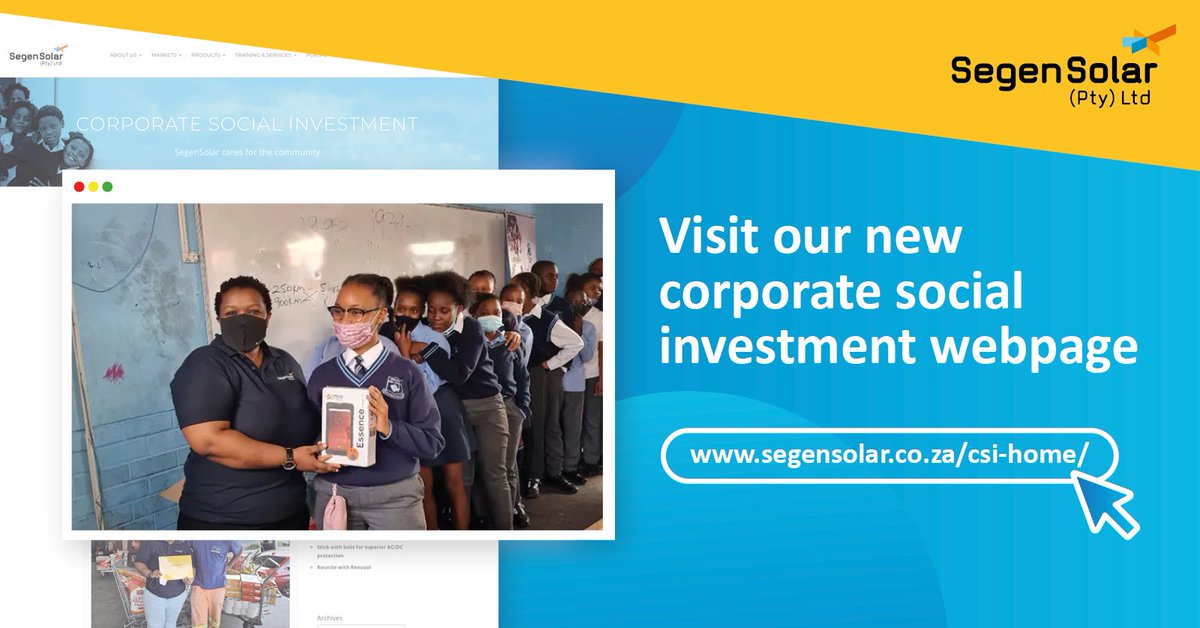 SegenSolar's tweet photo. Have you had a look around our brand-new CSI webpage yet? This new addition to our site details our #CharitableWork within #LocalCommunities — something we hold central to our company values. Find it here:
https://t.co/L8rJJvX7tg. https://t.co/r3dcNNTLRc