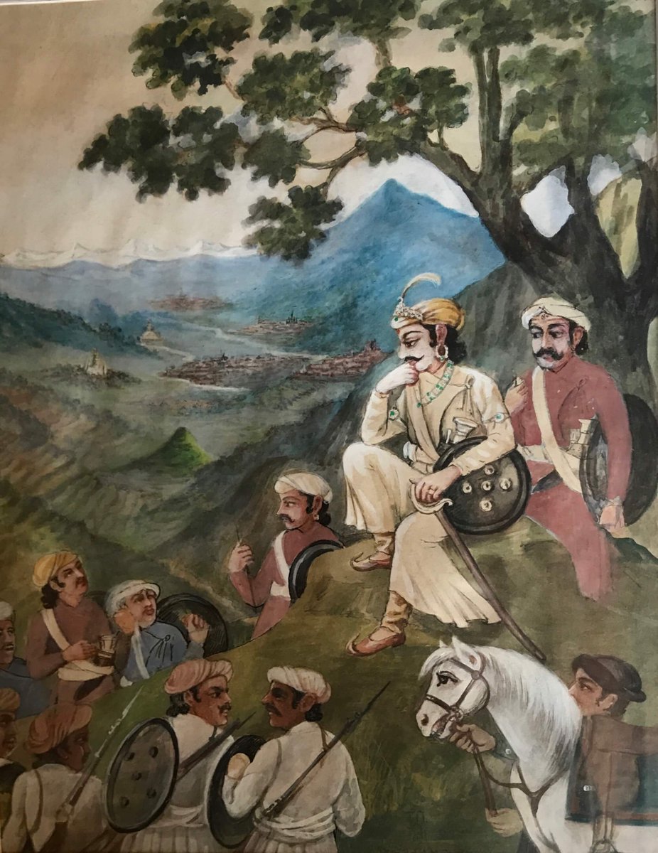 prajwalitt's tweet photo. नेपालका सुत्रधार पृथ्वी नारायण शाह जसले राष्ट्र निर्माणको लागि पुरै जीवन सघर्ष गर्दै लडाई र युद्धमा बिताए। पछि ब्रिटिश साम्राज्यवादले नेपाललाई परास्त गर्न सकेन र तिब्बत चिन तर्फ विस्तार हुन् सकेन।   पृथ्वीजयन्ती तथा राष्ट्रीय एकता दिवस सार्थक बनोस शुभकामना।  🙏 🙏#prithvinarayan https://t.co/vevpOlXnDq