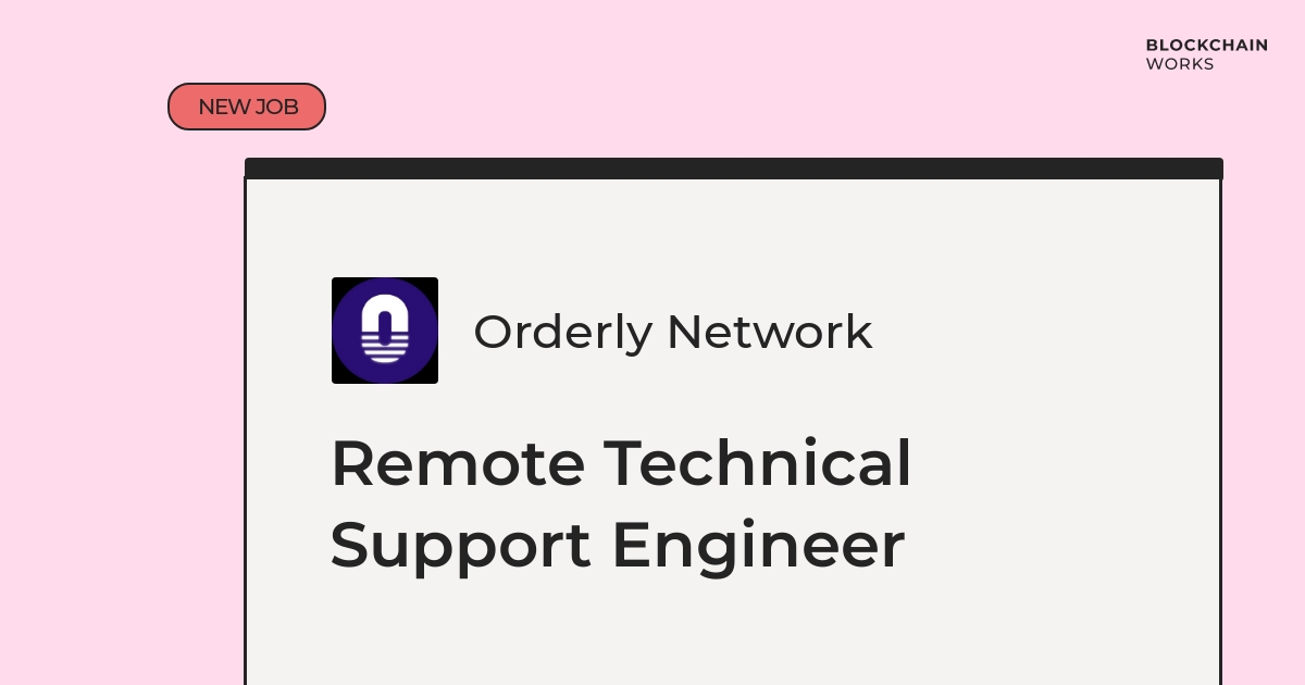 BlockchainWorks's tweet image. 👉 Orderly Network is looking for a Remote Technical Support Engineer working with it technical support &amp;amp; JIRA

Apply now or send to a friend! 🔥
blockchain.works-hub.com/jobs/remote-te…

#remotework #remotejobs #ittechnicalsupport