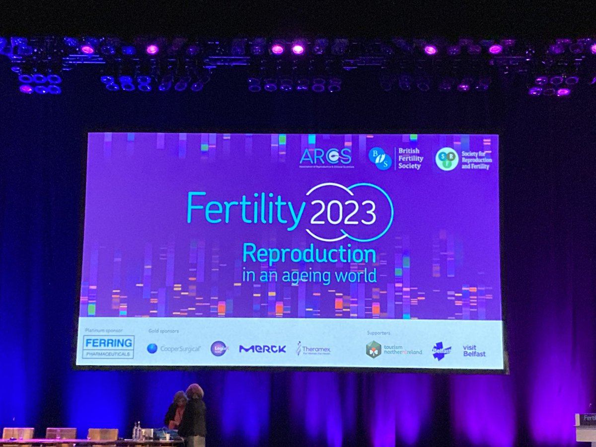 1st day of the #Fertility2023 in Belfast for team <a href="/STOP_OHSS/">STOP-OHSS</a> &amp; <a href="/HelpfertilityT/">HELPFertility-Trial</a> come and see us at stand 69