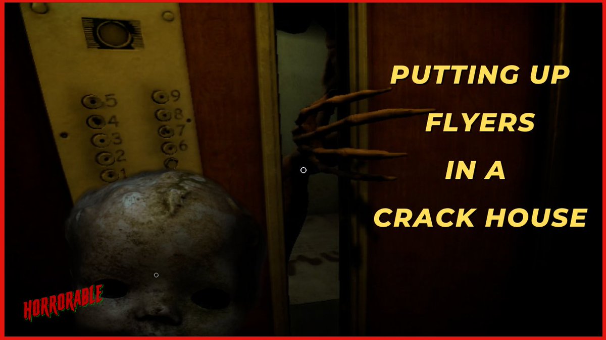 Tasked with putting up flyers in a creepy apartment block, things start to unravel in this #indie #horrorgame ELEVATED DREAD.

youtu.be/zeJpUgCRwz0

Will we reveal the secret on the 9th floor?

#IndieGameDev #HorrorFamily #MONSTERS #MonsterHunter