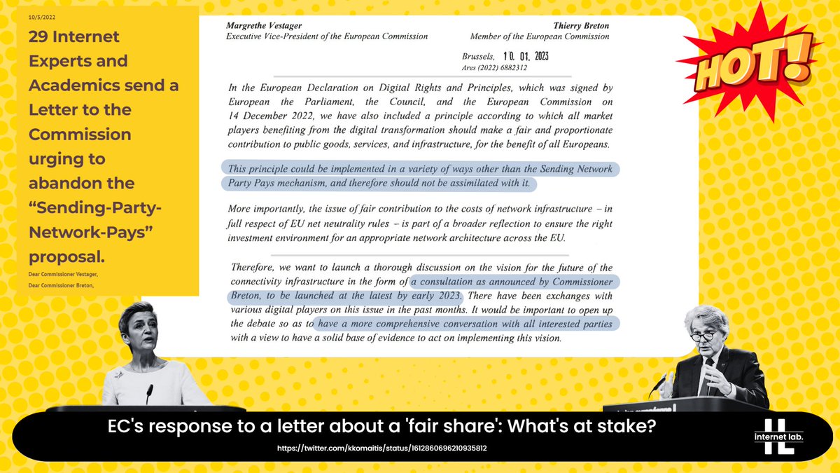 the_info_labs's tweet photo. 🧵1/ In Oct 2022, @kkomaitis pushed a letter with fellow Internet experts calling on the @EU_Commission to drop the 'Sending-Party-Network-Pays' (#SPNP) principle in the #FairShare #NetworkFees debate. A quick reflection on the EC's answer
#NetNeutrality
https://t.co/NiZWvXomX3 https://t.co/qE5L1bhQ1y